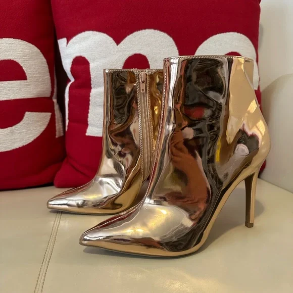 Rose Gold Booties - Picture 1 of 6